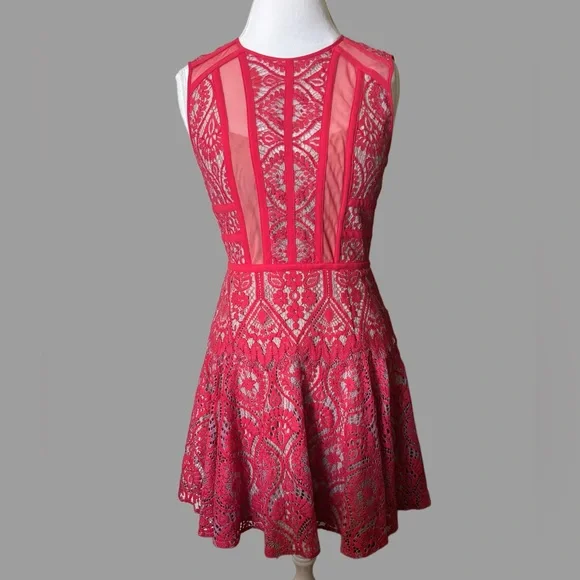 BCBGMaxAzria | Dresses | Bcbg Max Azria Elegant Red Lace Dress | Poshmark BCBGMaxAzria | Dresses | Bcbg Max Azria Elegant Red Lace Dress | Poshmark